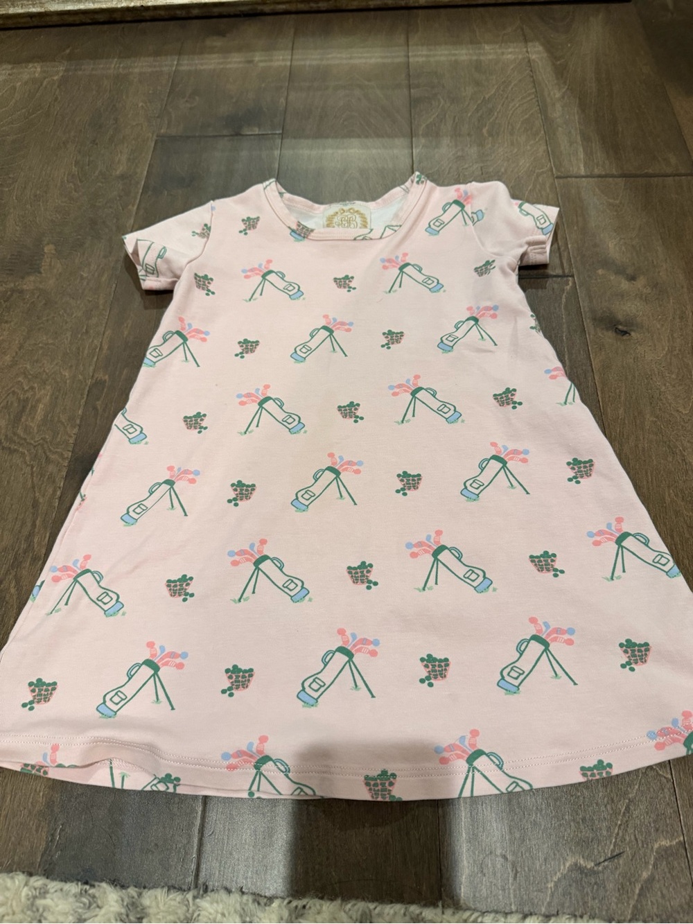The Beaufort Bonnet Company Pink Floral Bottle Print Casual Kids Dress